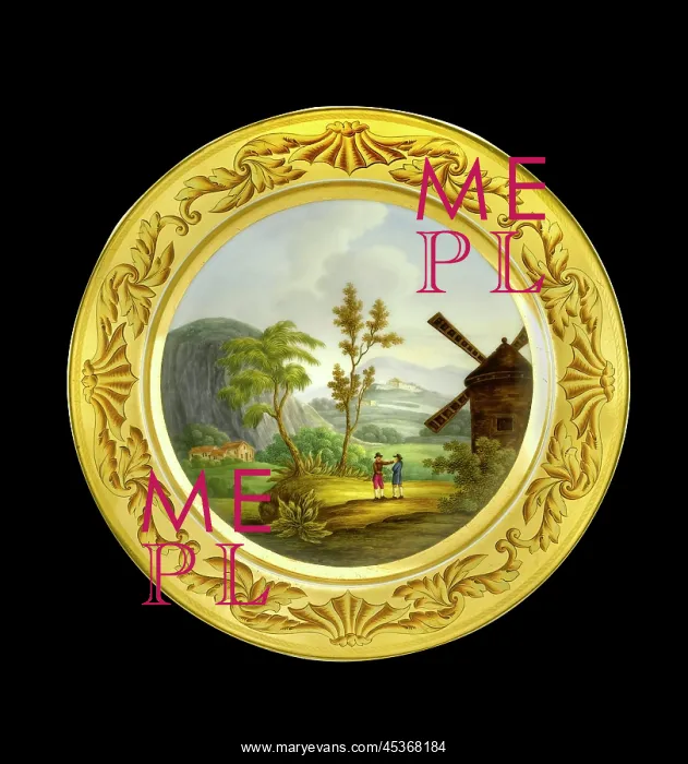 : Dessert plate depicting Rolica : Dessert plate depicting Rolica