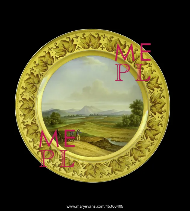 : Dessert plate depicting Talavera : Dessert plate depicting Talavera