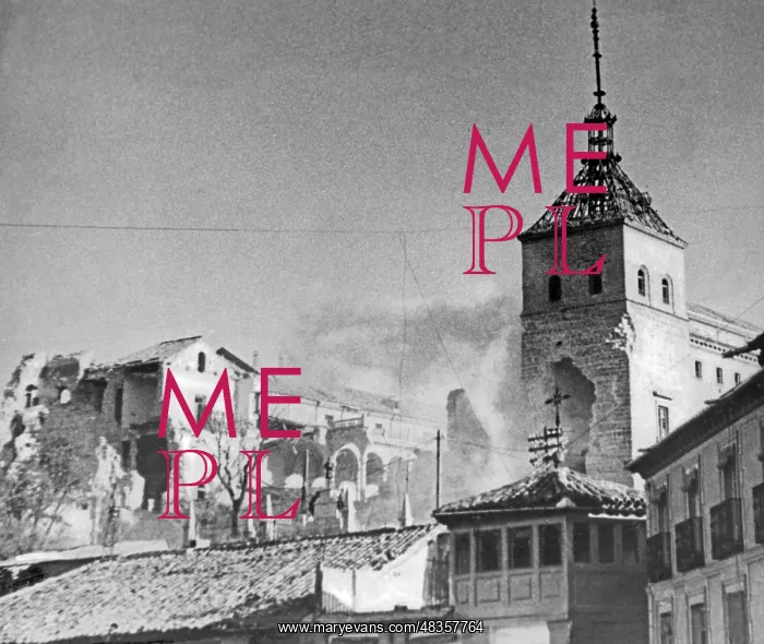 : Destroyed Alcazar of Toledo, 1936 : Destroyed Alcazar of Toledo, 1936