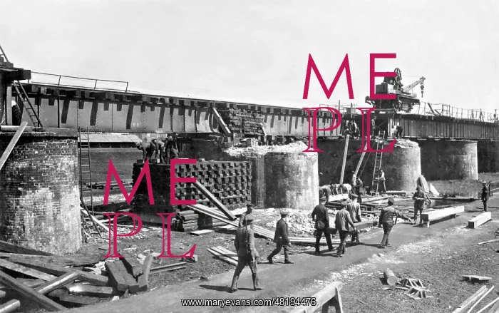 : Destroyed bridge in Upper Silesia, 1921 : Destroyed bridge in Upper Silesia, 1921
