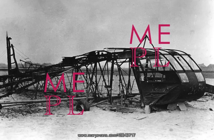 : Destroyed British gliders during the airbone landing in : Destroyed British gliders during the airbone landing in
