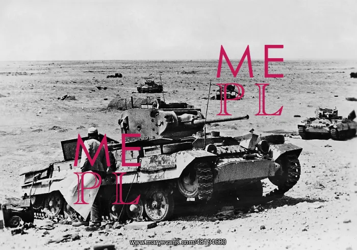 : Destroyed British tank at Acroma, 1942 : Destroyed British tank at Acroma, 1942