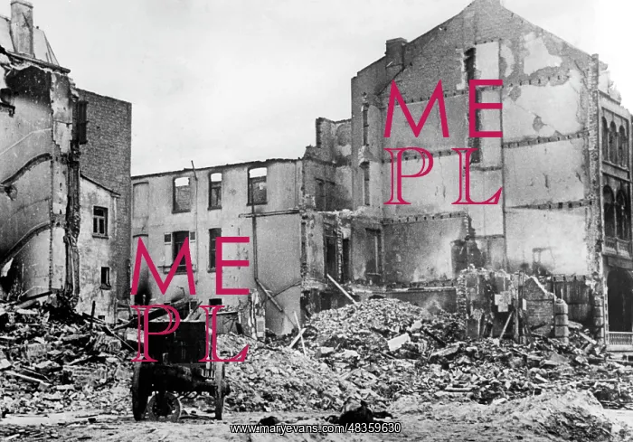 : Destroyed buildings in Belgium, 1940 : Destroyed buildings in Belgium, 1940