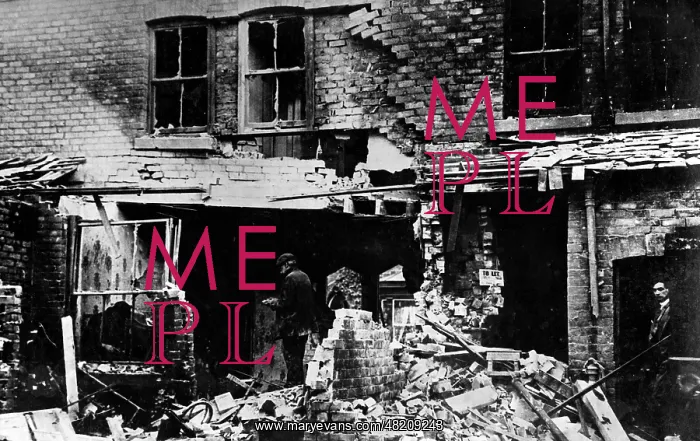 : Destroyed buildings in Hartlepool. 1914 : Destroyed buildings in Hartlepool. 1914