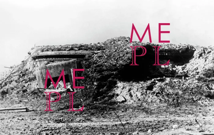 : Destroyed bunker at Kolpino, 1941 : Destroyed bunker at Kolpino, 1941