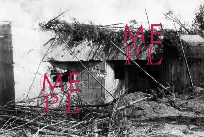 : Destroyed bunker of the Red Army at the beginning of the : Destroyed bunker of the Red Army at the beginning of the