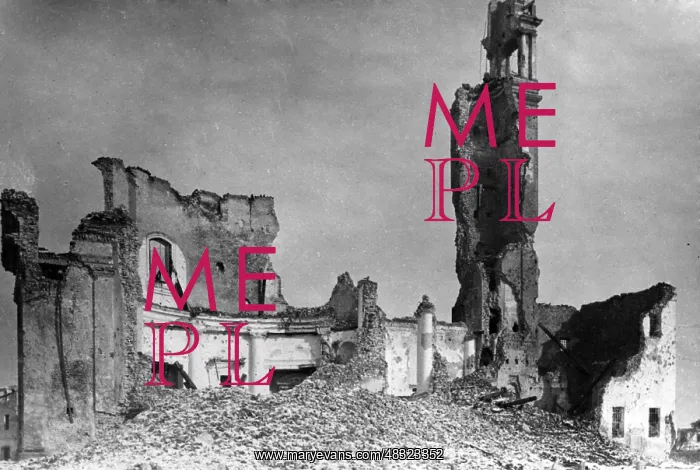 : Destroyed church, 1918 : Destroyed church, 1918