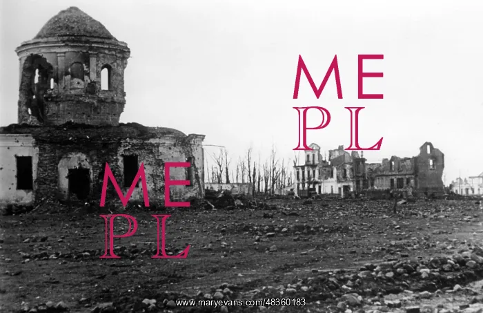 : Destroyed church in Kholm, 1942 : Destroyed church in Kholm, 1942