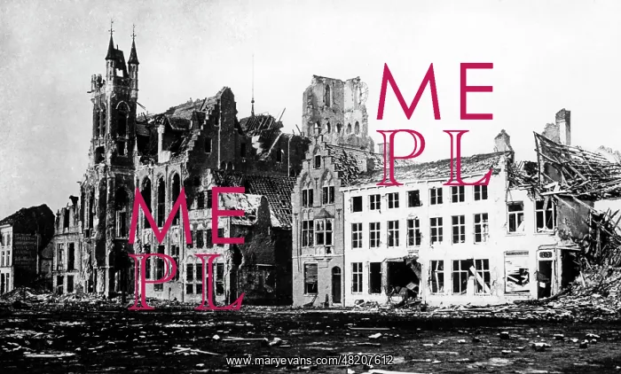 : The destroyed city of Diksmuide, 1915 : The destroyed city of Diksmuide, 1915