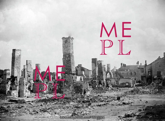 : The destroyed city of Piaski in Poland, 1915 : The destroyed city of Piaski in Poland, 1915