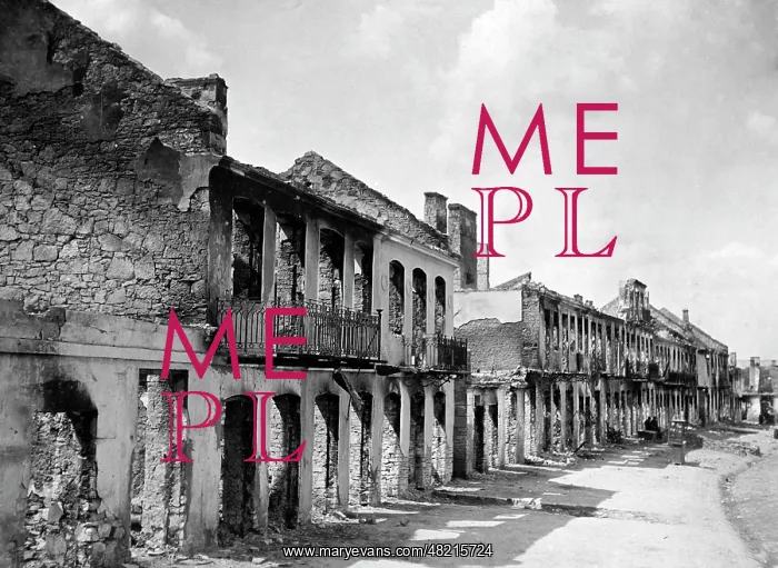 : The destroyed city of Piaski in Poland, 1915 : The destroyed city of Piaski in Poland, 1915