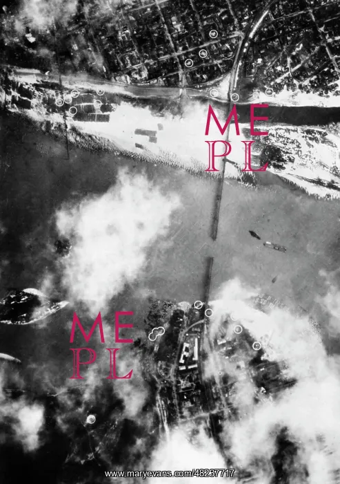 : Destroyed Dnieper bridge after a German air raid, 1941 : Destroyed Dnieper bridge after a German air raid, 1941