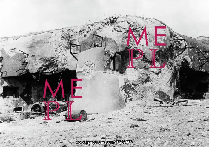 : Destroyed French fortification, 1940 : Destroyed French fortification, 1940