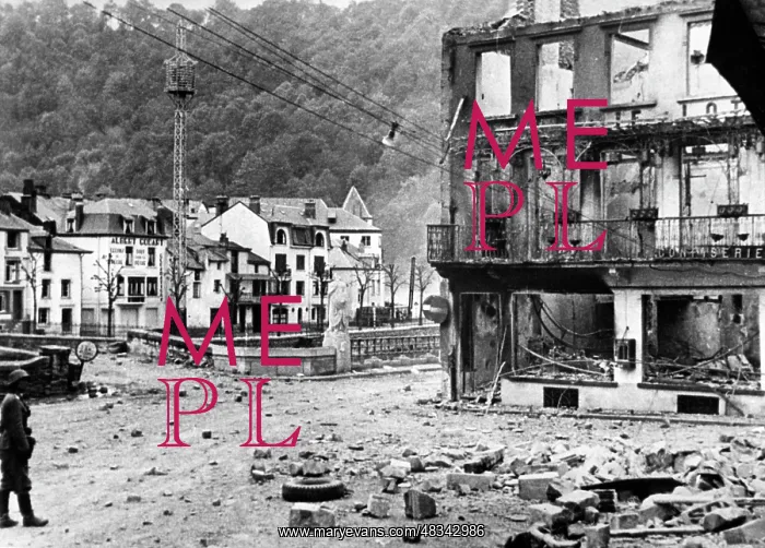 : Destroyed houses in Sedan, May 1940 : Destroyed houses in Sedan, May 1940