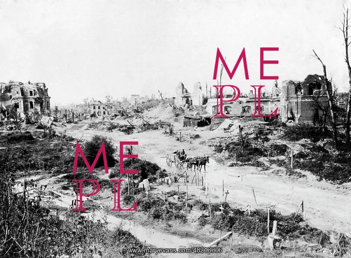: Destroyed Miraumont, 1916 : Destroyed Miraumont, 1916