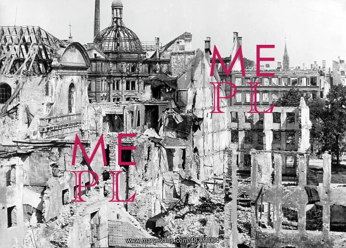 : Destroyed Munich after the Second World War, 1945 : Destroyed Munich after the Second World War, 1945