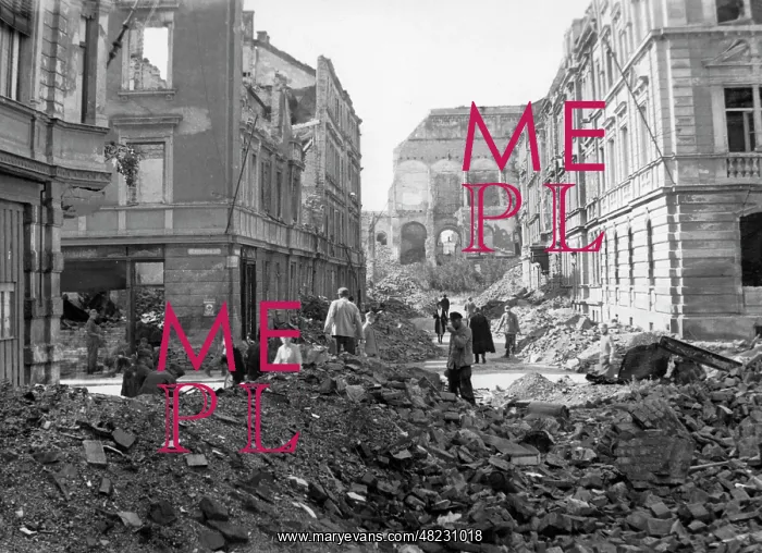 : Destroyed Munich after the Second World War, 1945 : Destroyed Munich after the Second World War, 1945