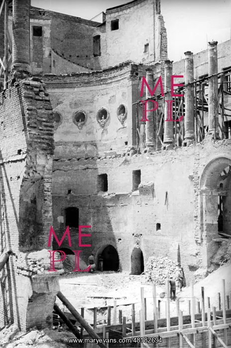: The destroyed Odeon in Munich, 1944 : The destroyed Odeon in Munich, 1944