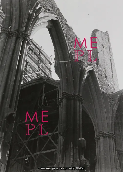 : Destroyed St. Stephen's Cathedral in Vienna : Destroyed St. Stephen's Cathedral in Vienna