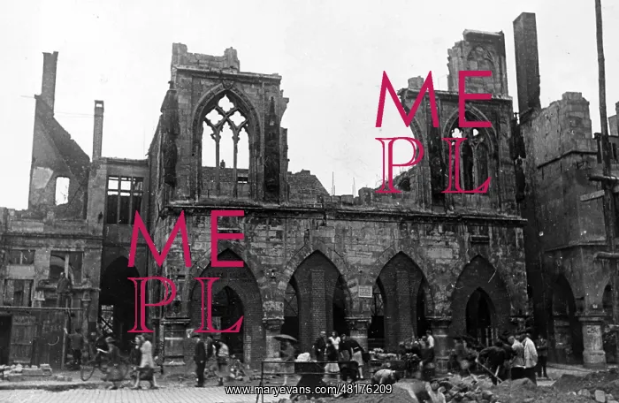 : Destroyed Town Hall of Munster : Destroyed Town Hall of Munster