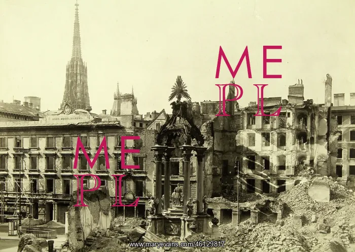 : Destroyed Vienna 1944-1946 - Bomb damage at : Destroyed Vienna 1944-1946 - Bomb damage at