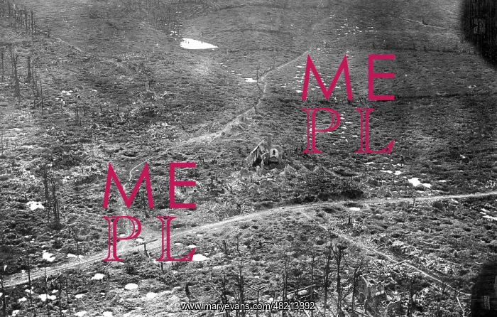 : Destroyed village of Kemmel, 1918 : Destroyed village of Kemmel, 1918