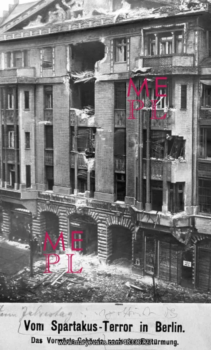  : The destroyed Vorwaerts building after the