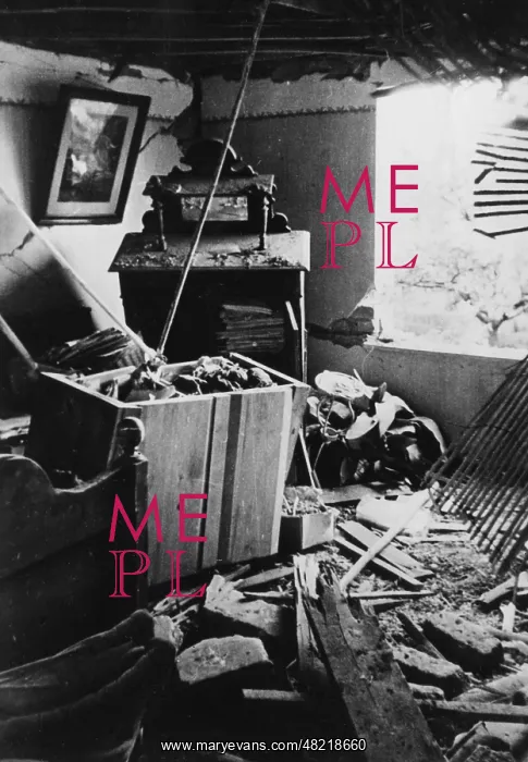 : Destruction after an air attack on Heidelberg, 1940 : Destruction after an air attack on Heidelberg, 1940