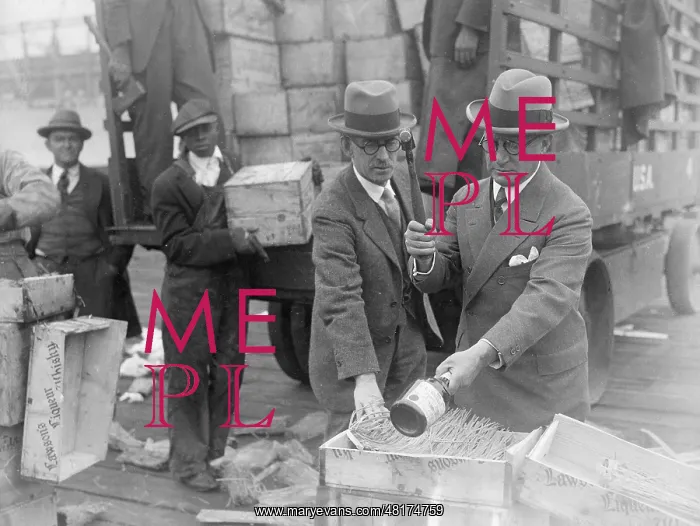 : Destruction of alcohol during Prohibition in the United Stat : Destruction of alcohol during Prohibition in the United Stat