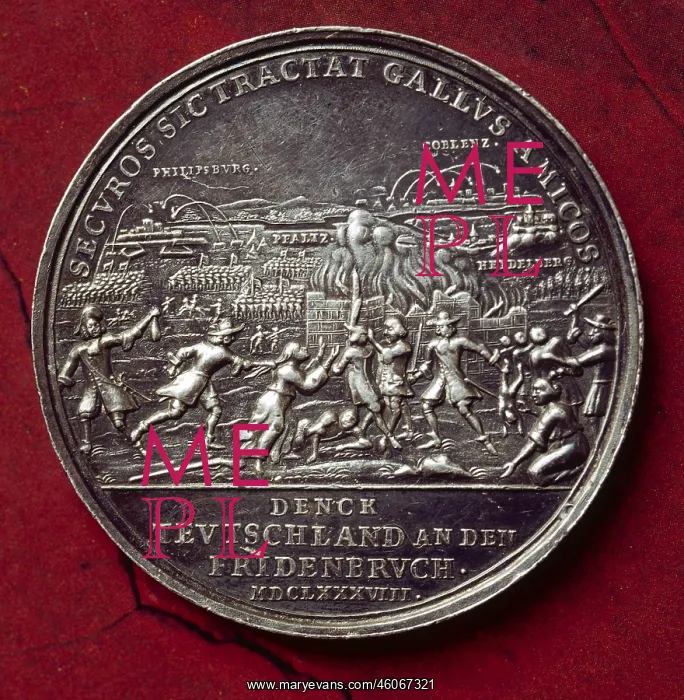 : Destruction of the Palatinate by French troops : Destruction of the Palatinate by French troops