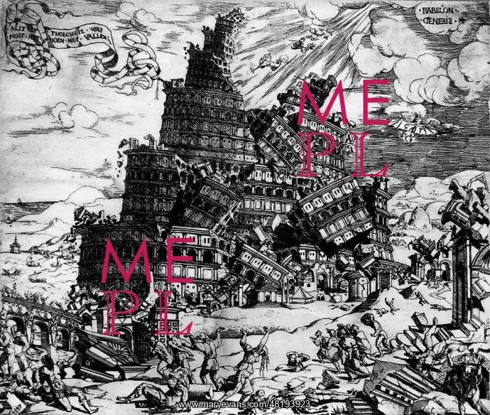 : Destruction of the tower of Babylon, 1547 : Destruction of the tower of Babylon, 1547