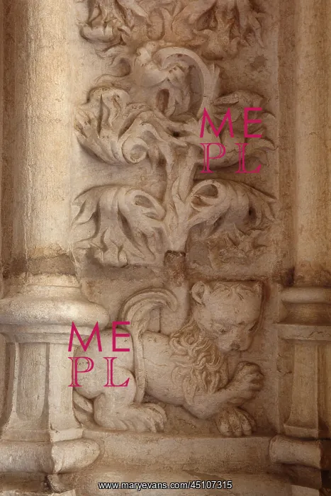 : Detail, Cloister, Jeronimos Monastery, Lisbon, Portugal : Detail, Cloister, Jeronimos Monastery, Lisbon, Portugal