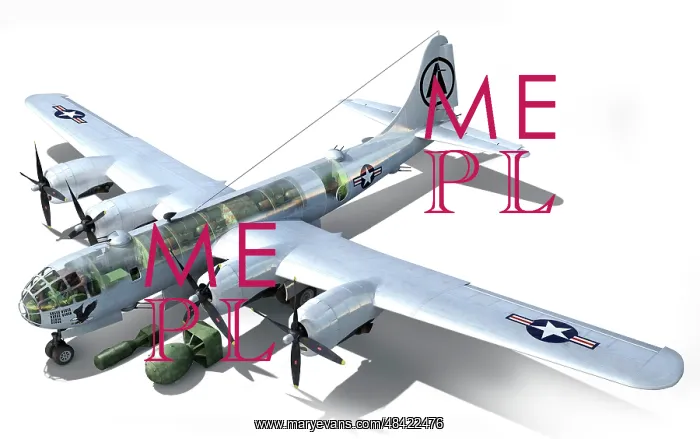 : Detailed view of the heavy bomber used during : Detailed view of the heavy bomber used during