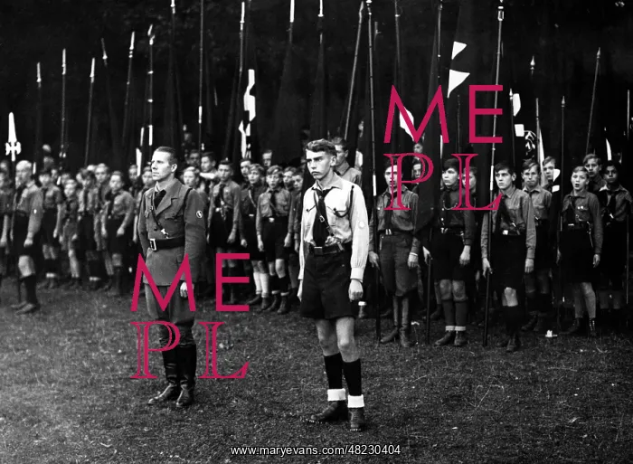 : Deutsches Jungvolk at roll call, 1933 : Deutsches Jungvolk at roll call, 1933