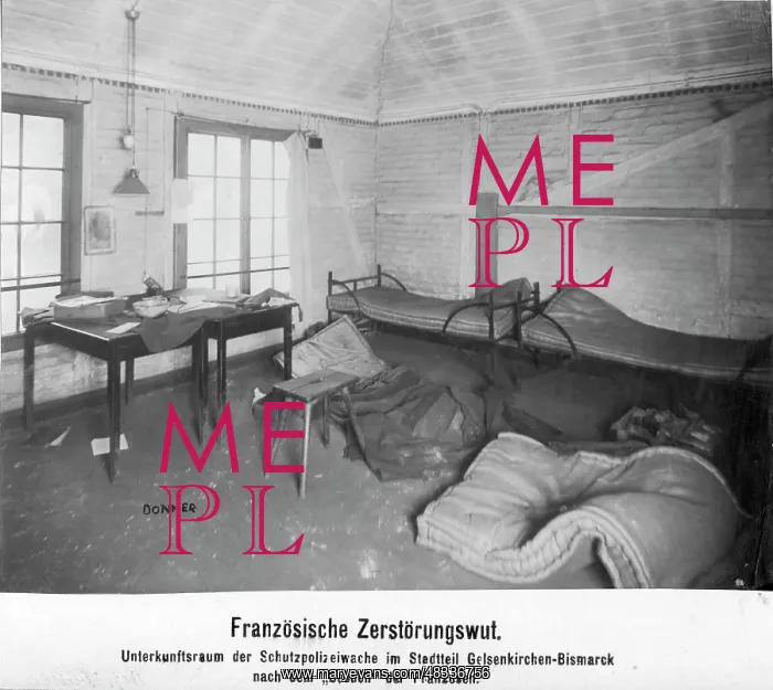 : A devastated accomodation of ??the Schutzpolzei : A devastated accomodation of ??the Schutzpolzei
