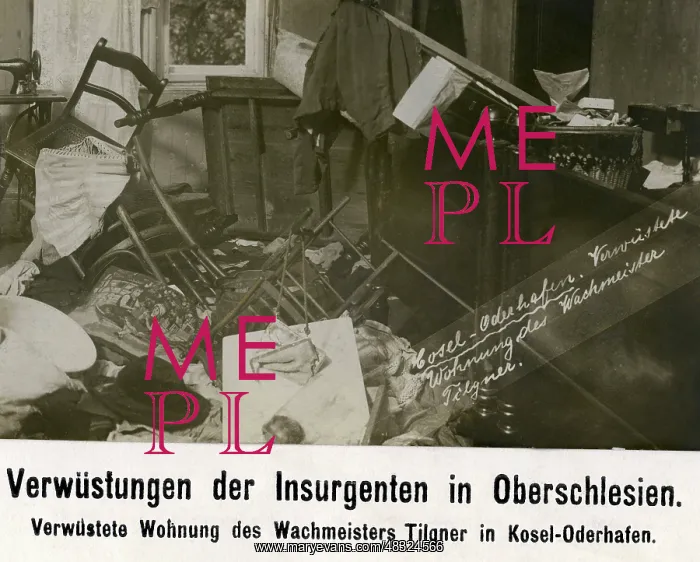 : Devastated apartment of the German sergeant : Devastated apartment of the German sergeant