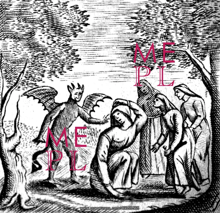 : The Devil corrupting a group of nuns : The Devil corrupting a group of nuns