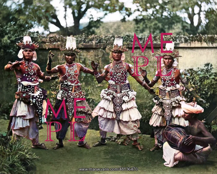 : Devil dancers, Ceylon (Sri Lanka) : Devil dancers, Ceylon (Sri Lanka)