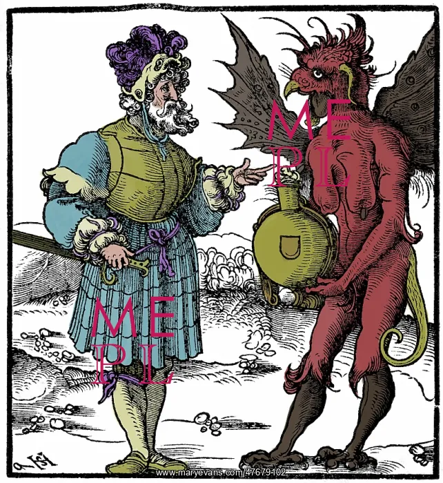  : The Devil Offering Poison to a Knight