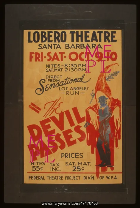 : The devil passes Direct from sensational Los Angeles run The : The devil passes Direct from sensational Los Angeles run The