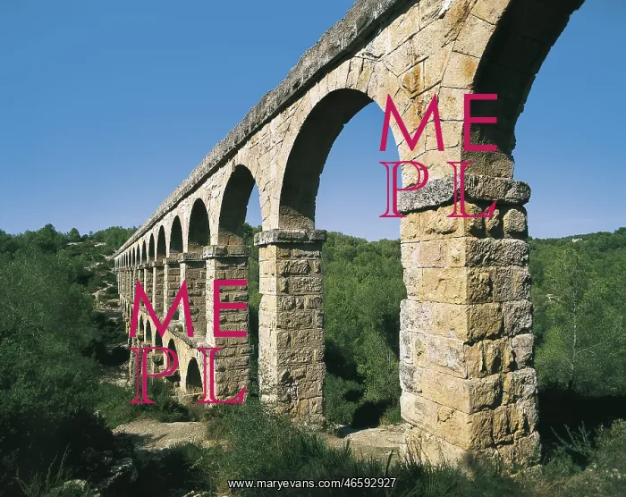 : Devil's Bridge Aqueduct. 2nd c. SPAIN. CATALONIA : Devil's Bridge Aqueduct. 2nd c. SPAIN. CATALONIA