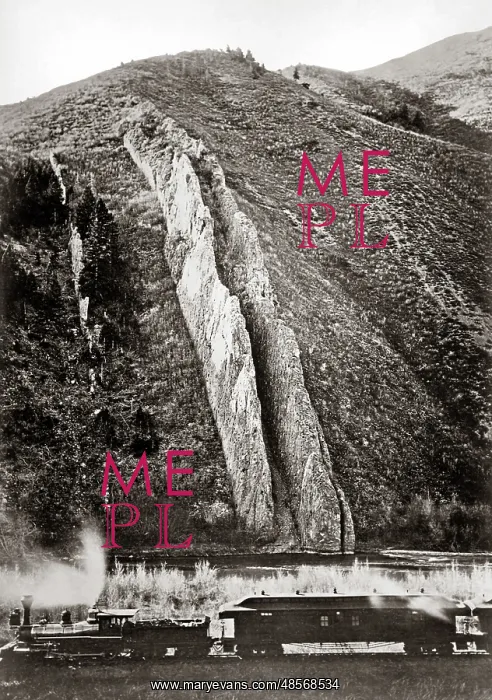 : The Devil's Slide, Weber Canyon, Utah, circa 1890 : The Devil's Slide, Weber Canyon, Utah, circa 1890
