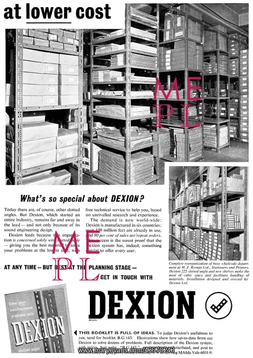 : Dexion Slotted Angle Racking System : Dexion Slotted Angle Racking System
