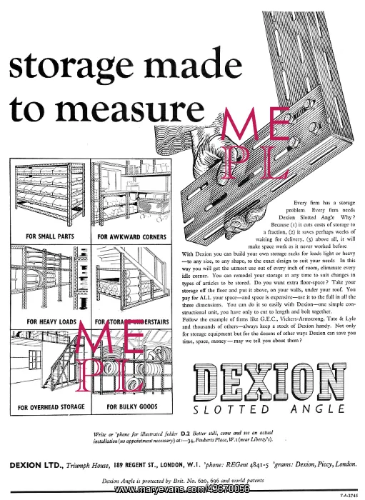 : Dexion Slotted Angle Storage Construction System : Dexion Slotted Angle Storage Construction System