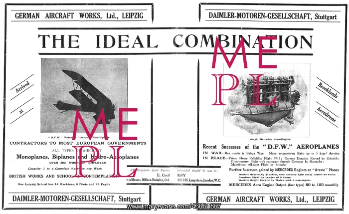 : The DFW Mercedes Arrow War-Biplane : The DFW Mercedes Arrow War-Biplane