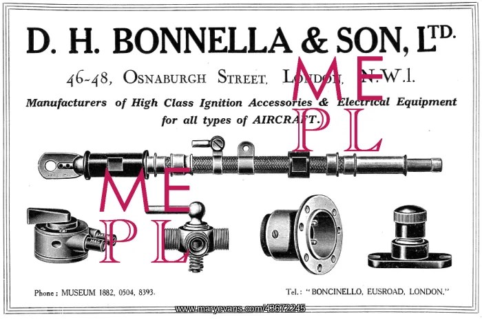 : D.H.Bonella Electrical Equipment For Aircraft : D.H.Bonella Electrical Equipment For Aircraft