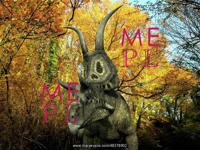 : A Diabloceratops wanders a Cretaceous forest : A Diabloceratops wanders a Cretaceous forest