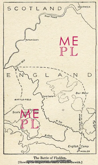  : Diagram of the Battle of Flodden