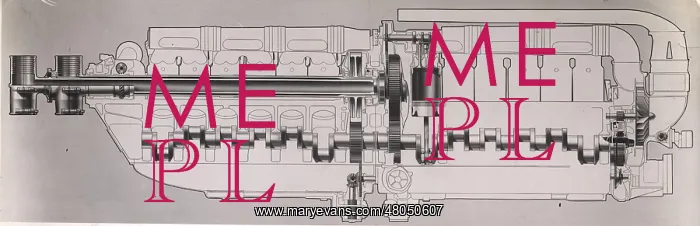 : Diagram of the Fiat AS6 engine : Diagram of the Fiat AS6 engine