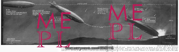 : Diagram of R101 crash : Diagram of R101 crash